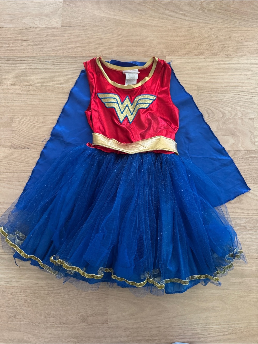 DC | Wonder Woman Girls' Costume Dress with Cape